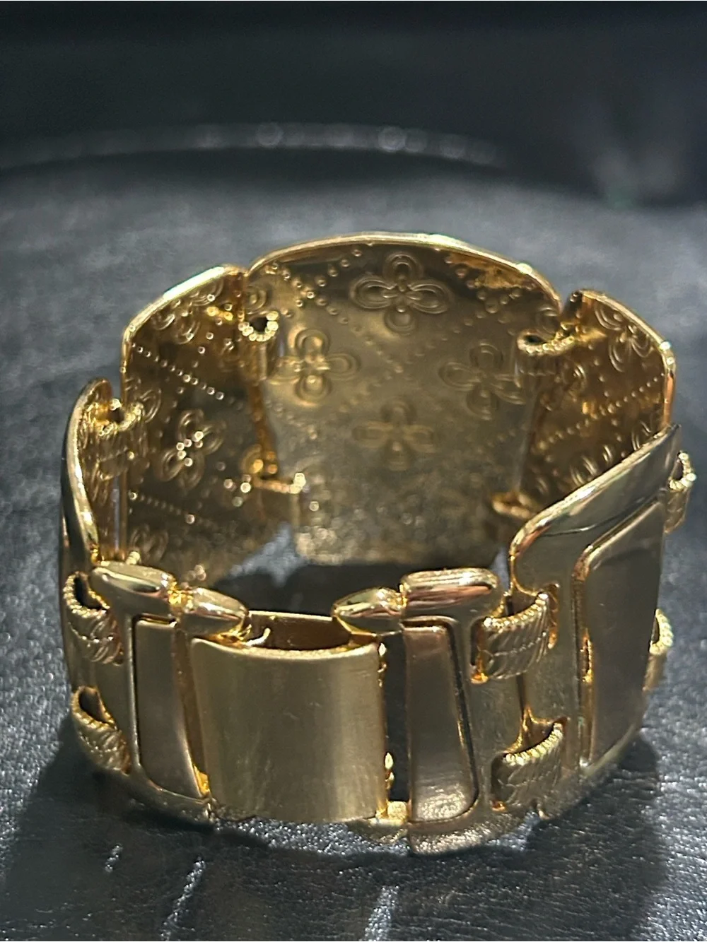 Brighton Trendoro Wide Gold Plated Link Bracelet